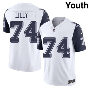 White Youth Dallas Bob Lilly Color Rush #74 Official Jersey 164527-461