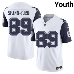 White #89 Youth Dallas Color Rush Brevyn Spann-Ford Game Jersey 731975-392