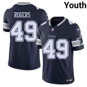 Navy DJ Rogers Youth #49 Big D Replica Jerseys 517394-790