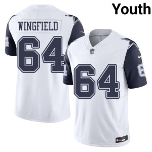 White DJ Wingfield DAL Youth 2026-27 #64 Color Rush Jersey 387051-713
