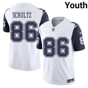 White #86 Dallas Color Rush Youth NFL Dalton Schultz Jerseys 516800-638