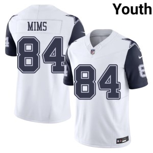 White 2026 Youth Denzel Mims Color Rush Lone Star Cowboys #84 Jerseys 934195-452