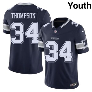 Navy Jalen Thompson #34 Limited DC Youth Jerseys 598833-583