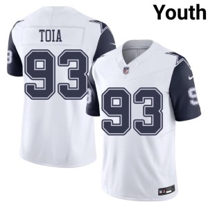 White Youth Jay Toia Lone Star Cowboys Replica Color Rush #93 Jersey 271078-829