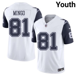 White Youth #81 Jonathan Mingo Limited Color Rush Lone Star Cowboys Jersey 413113-723