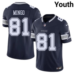 Navy #81 Dem Boys Youth Jonathan Mingo Player Jerseys 648163-171