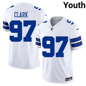 White #97 The Pokes NFL Kenny Clark Youth Jerseys 516395-595