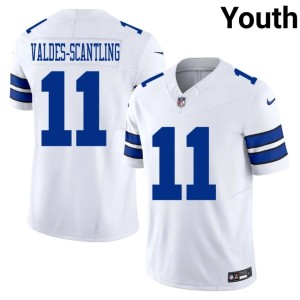 White Marquez Valdes-Scantling Stitched Dem Boys Youth #11 Jerseys 437702-700