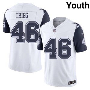 White Michael Trigg Cowboys #46 2026-27 Color Rush Youth Jersey 926319-695