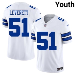 White Youth Player Nick Leverett #51 D-Boys Jerseys 176462-126