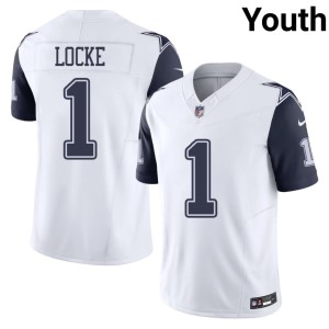 White Youth Stitched Big D #1 Color Rush P.J. Locke Jersey 437880-391