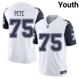 White Youth Embroidery Color Rush Shiyazh Pete #75 Cowboys Jerseys 191398-688