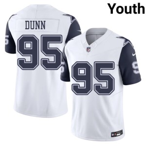 White Color Rush Tommy Dunn #95 DC Youth NIL Jersey 871908-618