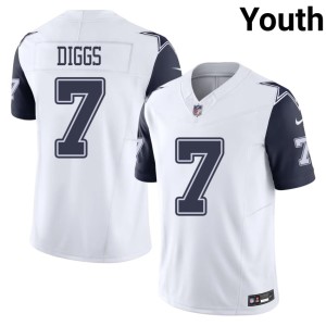White Trevon Diggs Youth #7 Limited Color Rush Dem Boys Jersey 449086-533