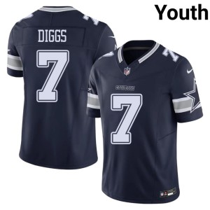 Navy Youth Big D #7 Trevon Diggs Official Jersey 341647-945