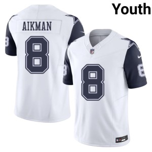 White Youth 2026-27 Troy Aikman Color Rush The Pokes #8 Jersey 472542-918