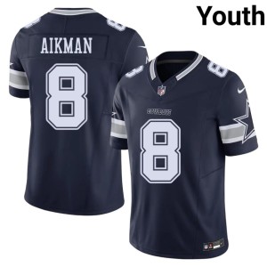 Navy Troy Aikman Player #8 Youth Big D Jersey 676421-495