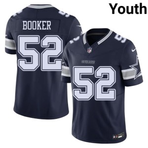 Navy DC #52 Embroidery Tyler Booker Youth Jersey 788687-946