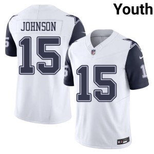 White D-Boys Youth Tyler Johnson Color Rush 2026 #15 Jerseys 279461-381