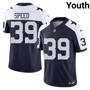 Navy NFL Alternate Ameer Speed Youth #39 DAL Cowboys Jersey 875099-556