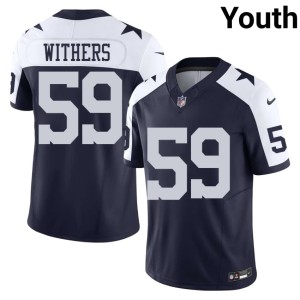 Navy Cowboys Nation #59 Youth Game DJ Withers Alternate Jersey 347672-775