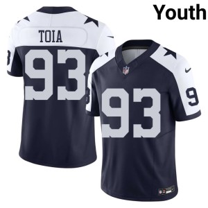 Navy Youth NFL America's Team Alternate Jay Toia #93 Jerseys 977187-491