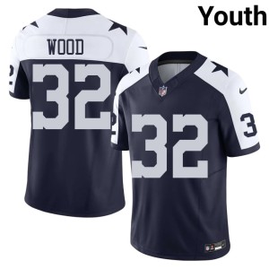 Navy #32 Replica Julius Wood Alternate DAL Youth Jersey 154980-104