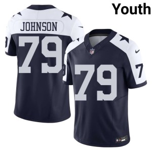 Navy #79 America's Team Marcellus Johnson Youth Alternate Stitched Jerseys 397956-127