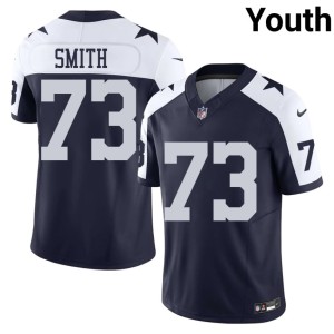 Navy Alternate Tyler Smith #73 Youth Big D Embroidery Jerseys 599004-228