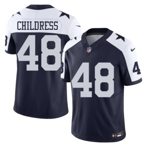 Navy Lone Star Cowboys Alternate Game Men #48 Zion Childress Jersey 840057-499